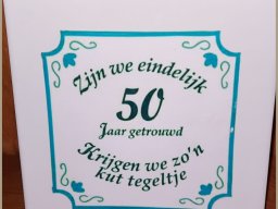 50 jarig huwelijk Wim en Tiny
