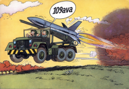 Cartoon van de HJ raket